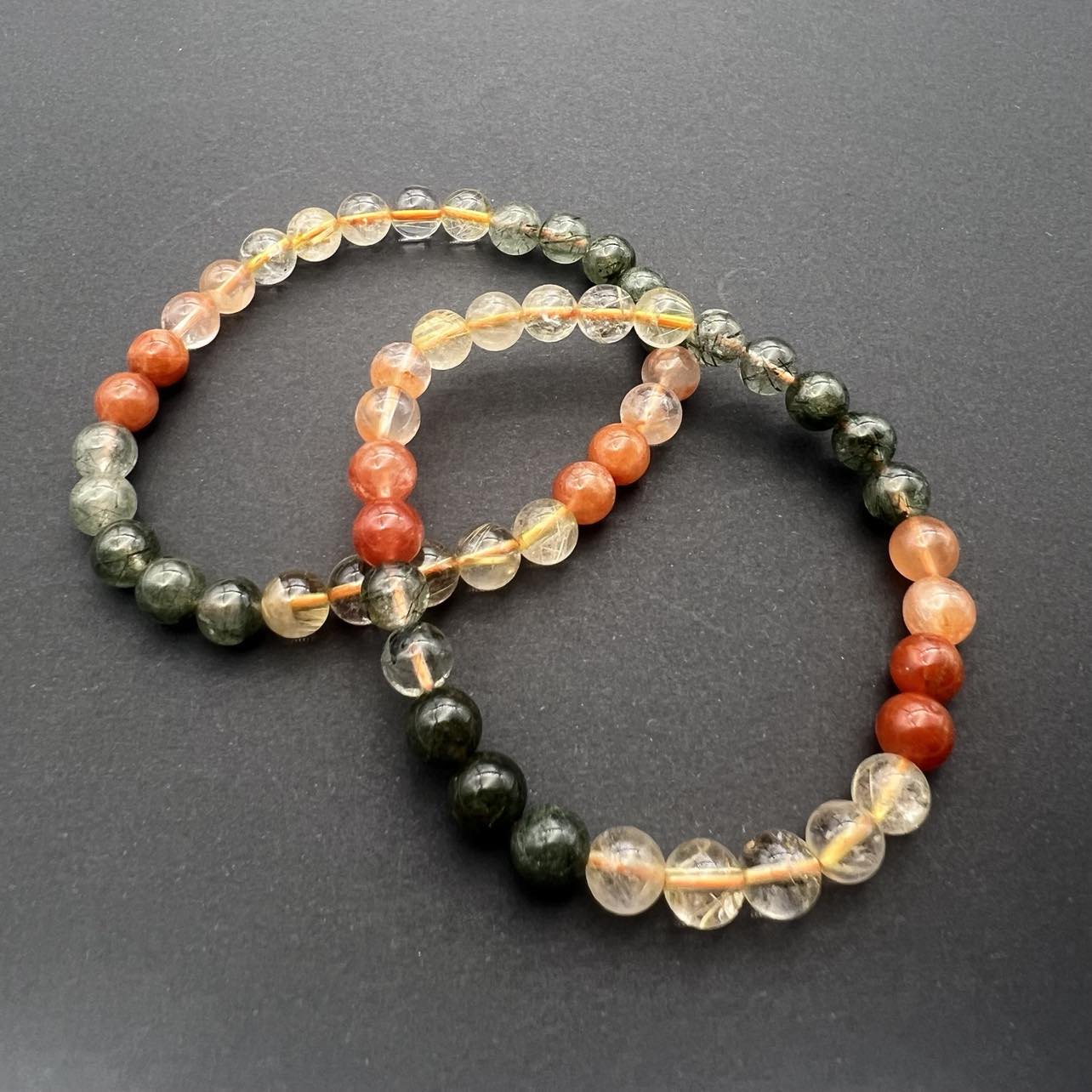 Mixed Rutilated Quartz Bracelet