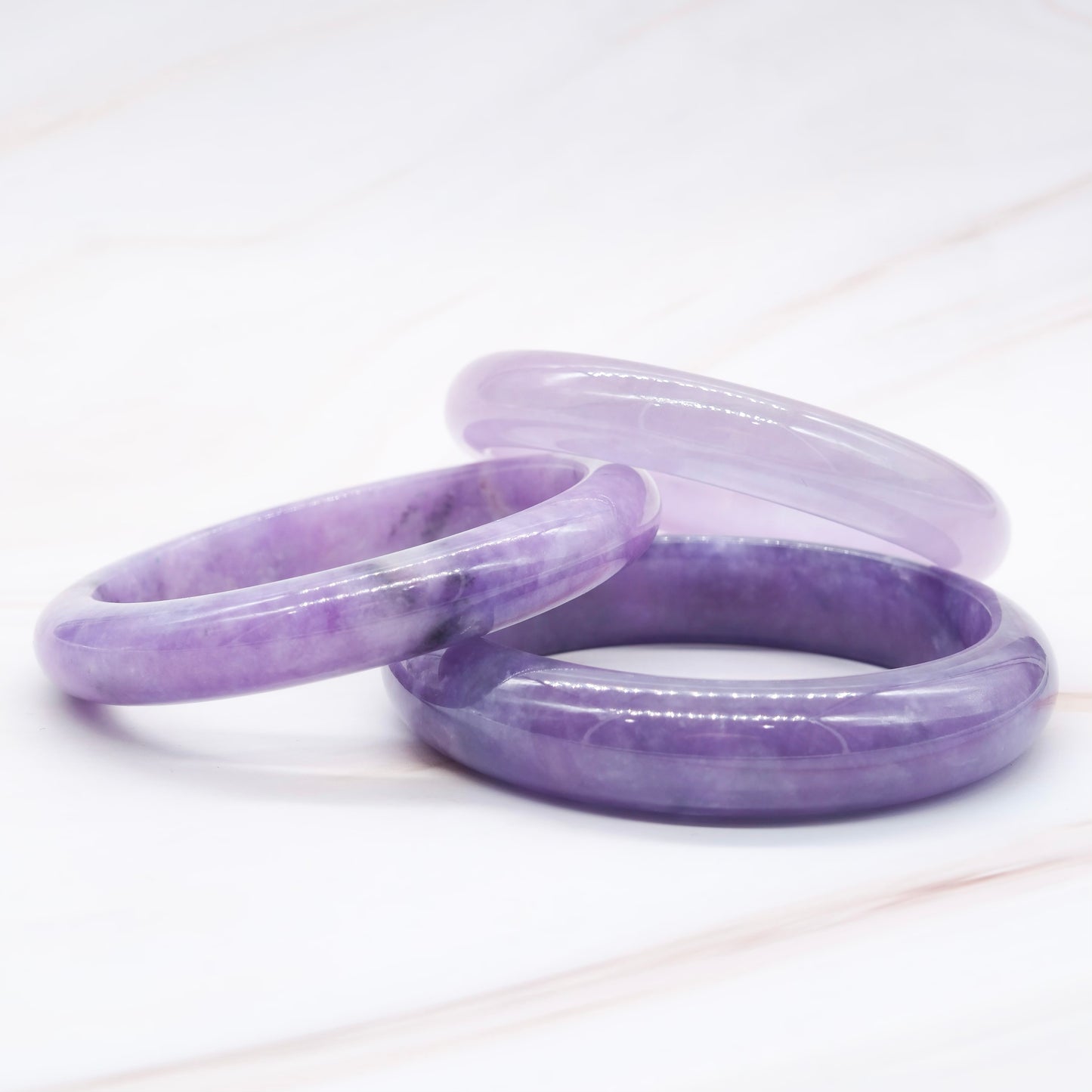 Lavender Jade Bangle