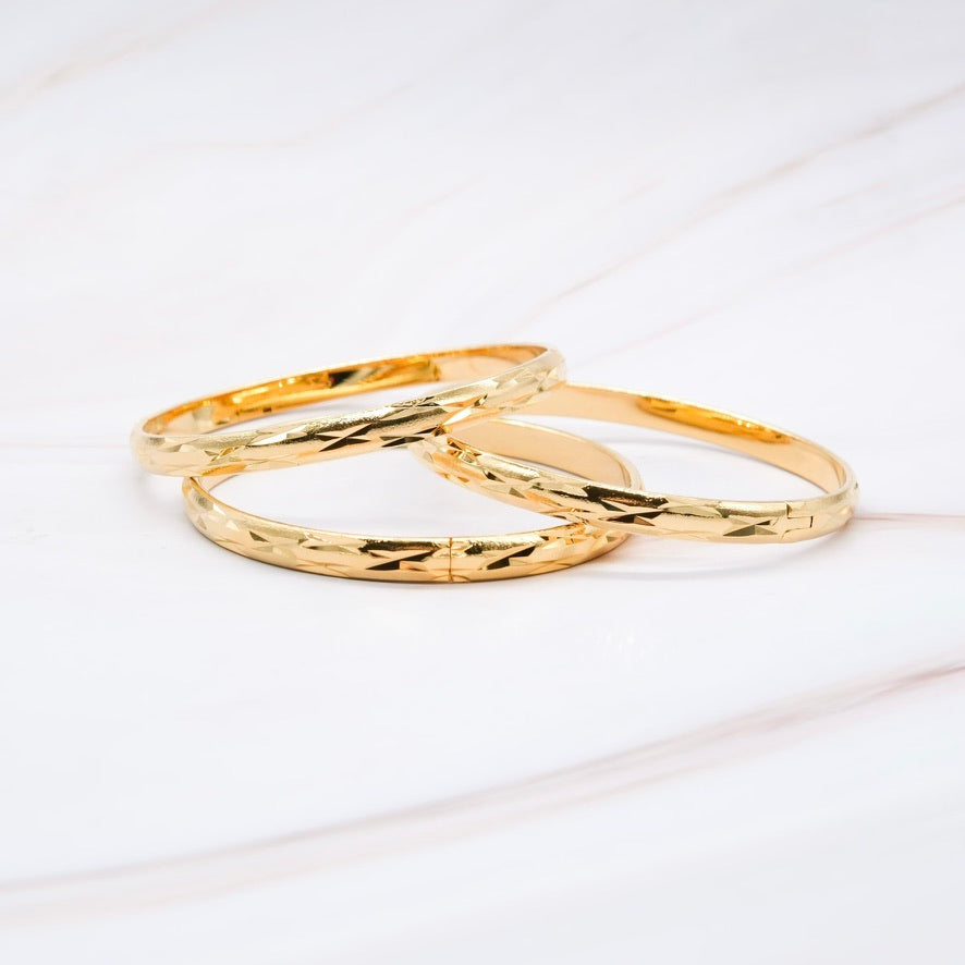 Gold-Filled Bangles (Medium)