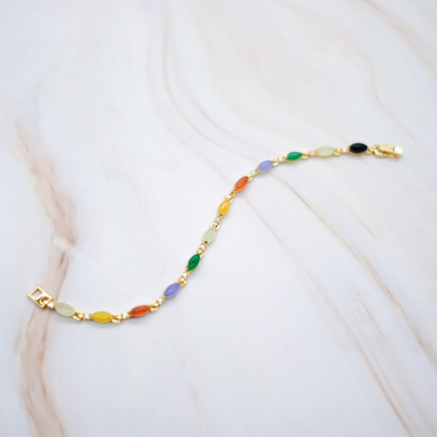 Mini Marquise Jade Bracelet