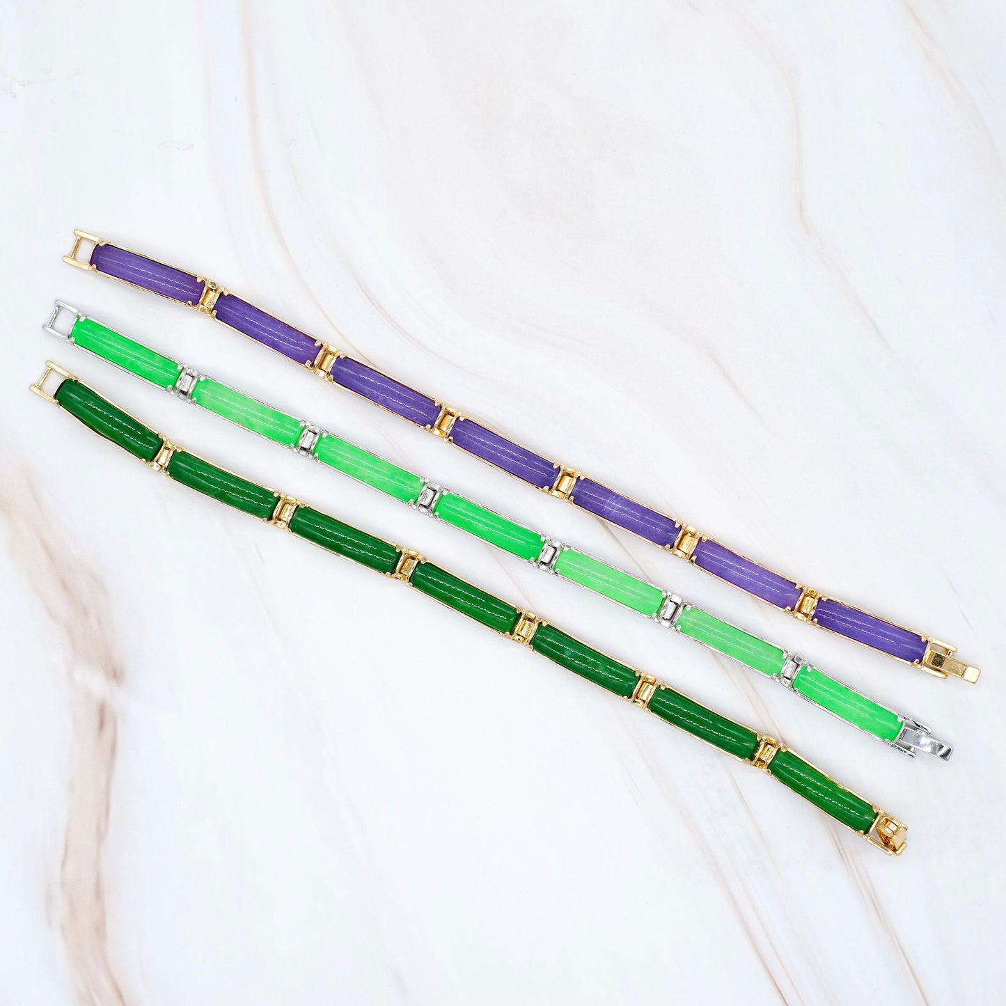 Elongated Jade Bracelet