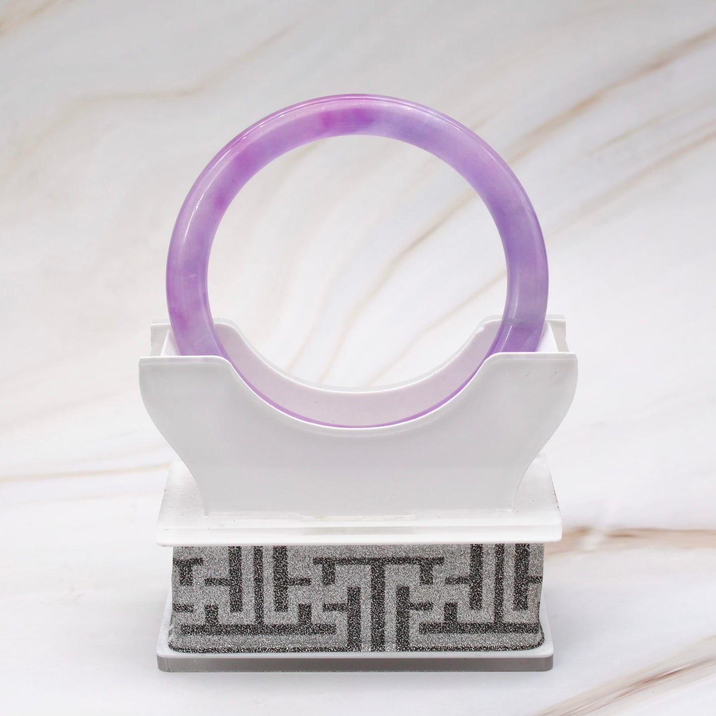 Thin Lavender Jade Bangle