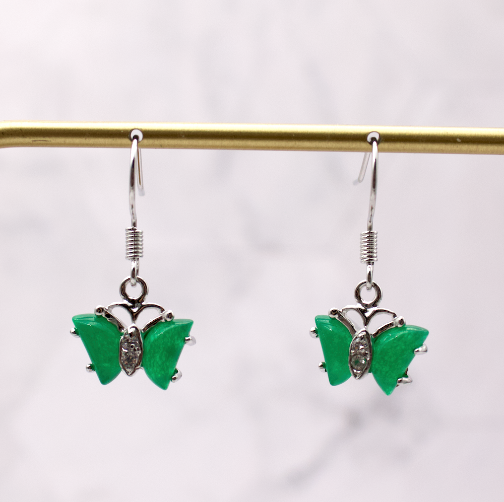 Butterfly Jade Earrings