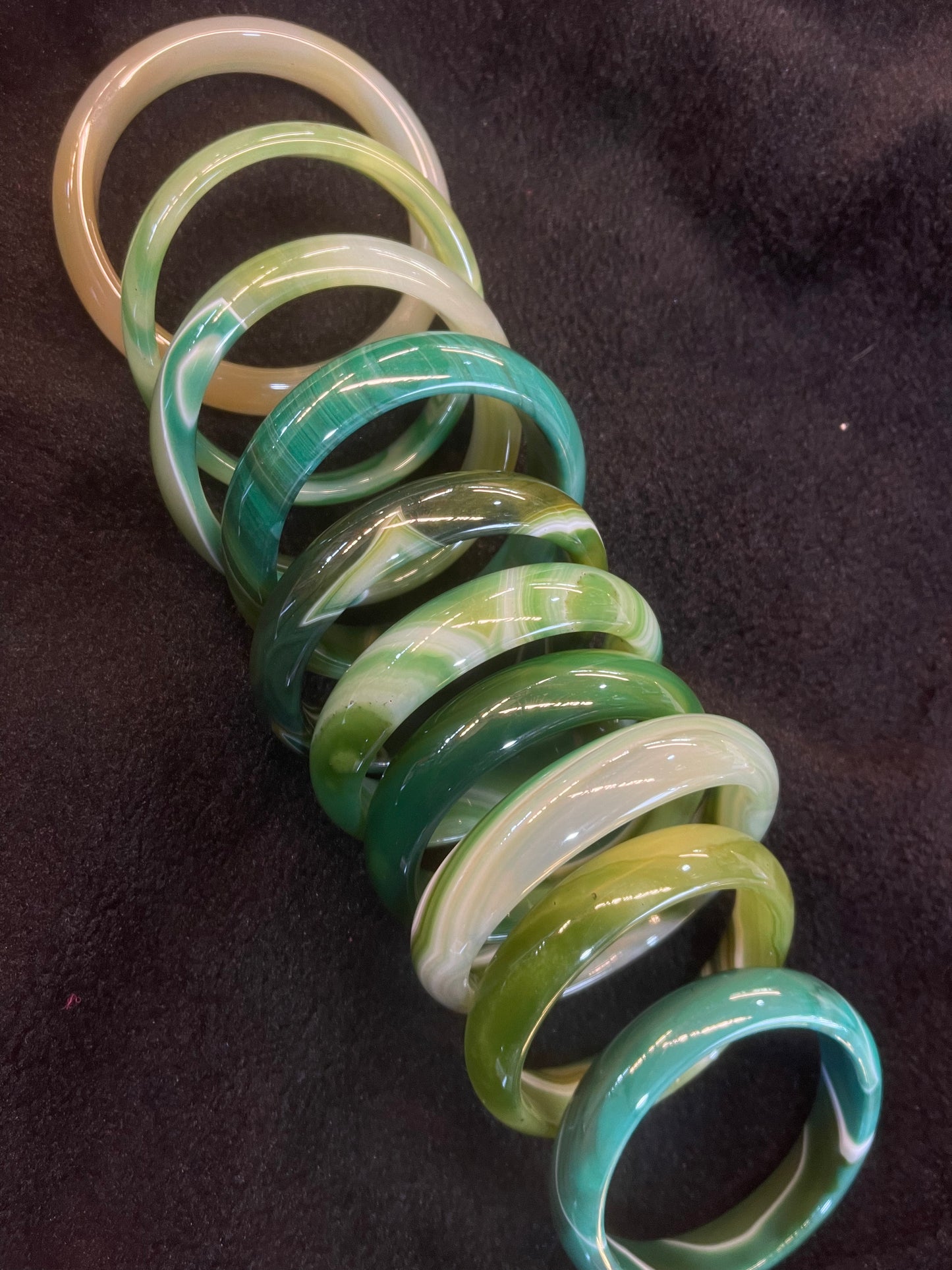 Green Agate Bangle