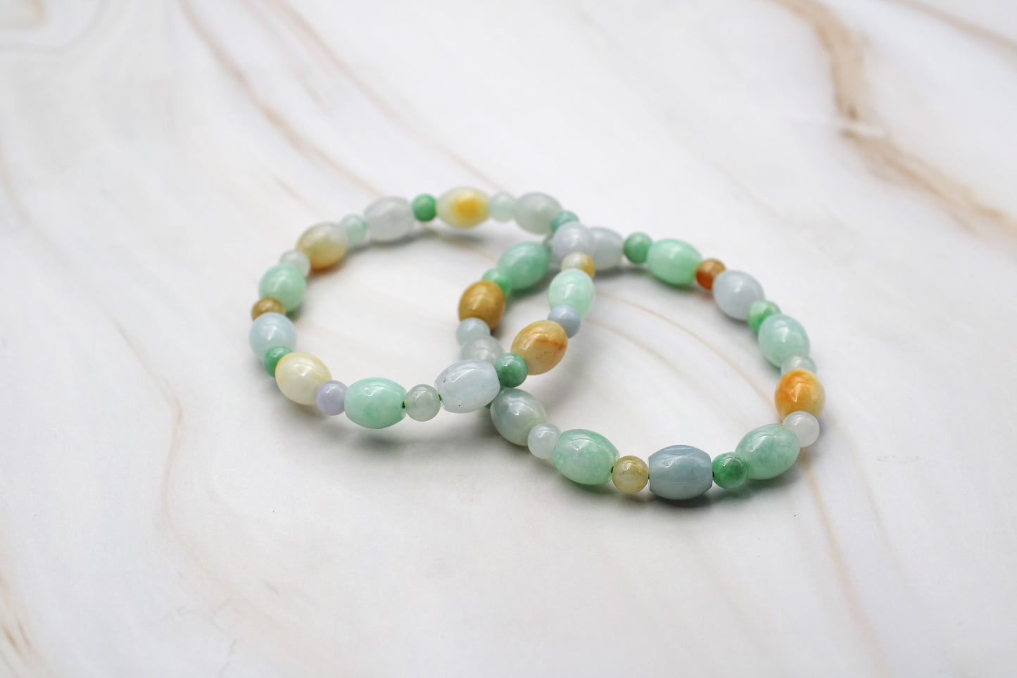 Grade A Natural Jade Beaded Bracelet