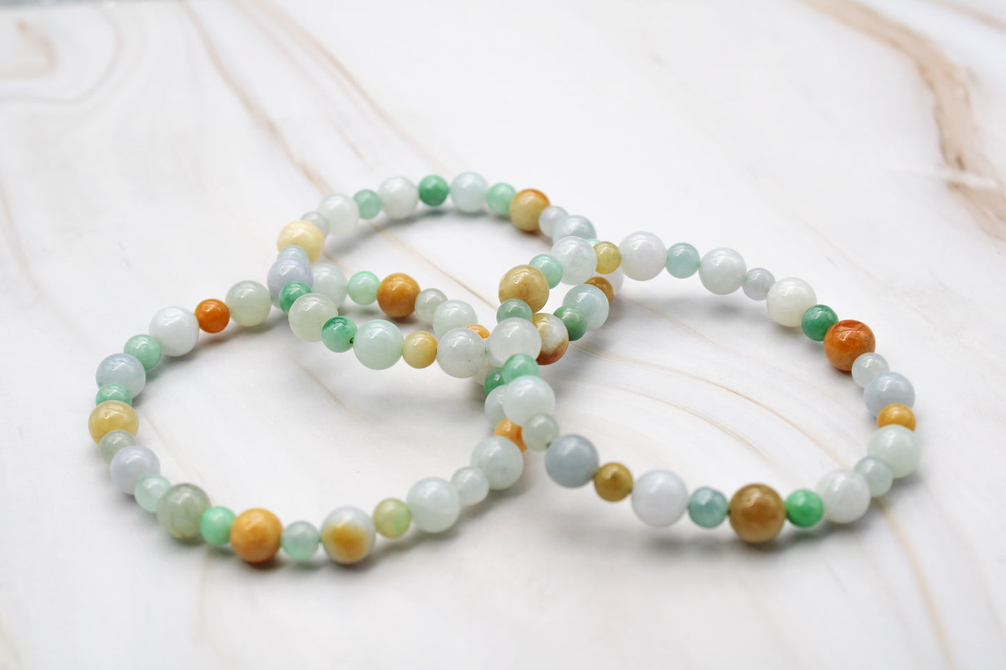 Grade A Natural Jade Beaded Bracelet