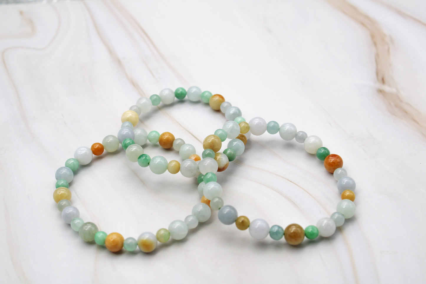 Grade A Natural Jade Beaded Bracelet