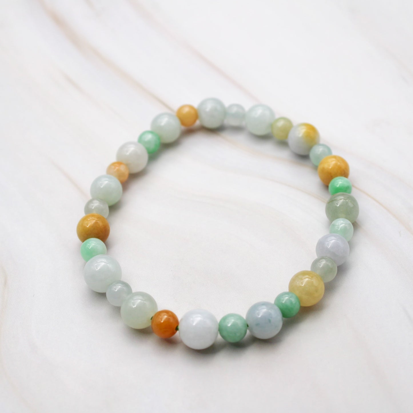 Grade A Natural Jade Beaded Bracelet