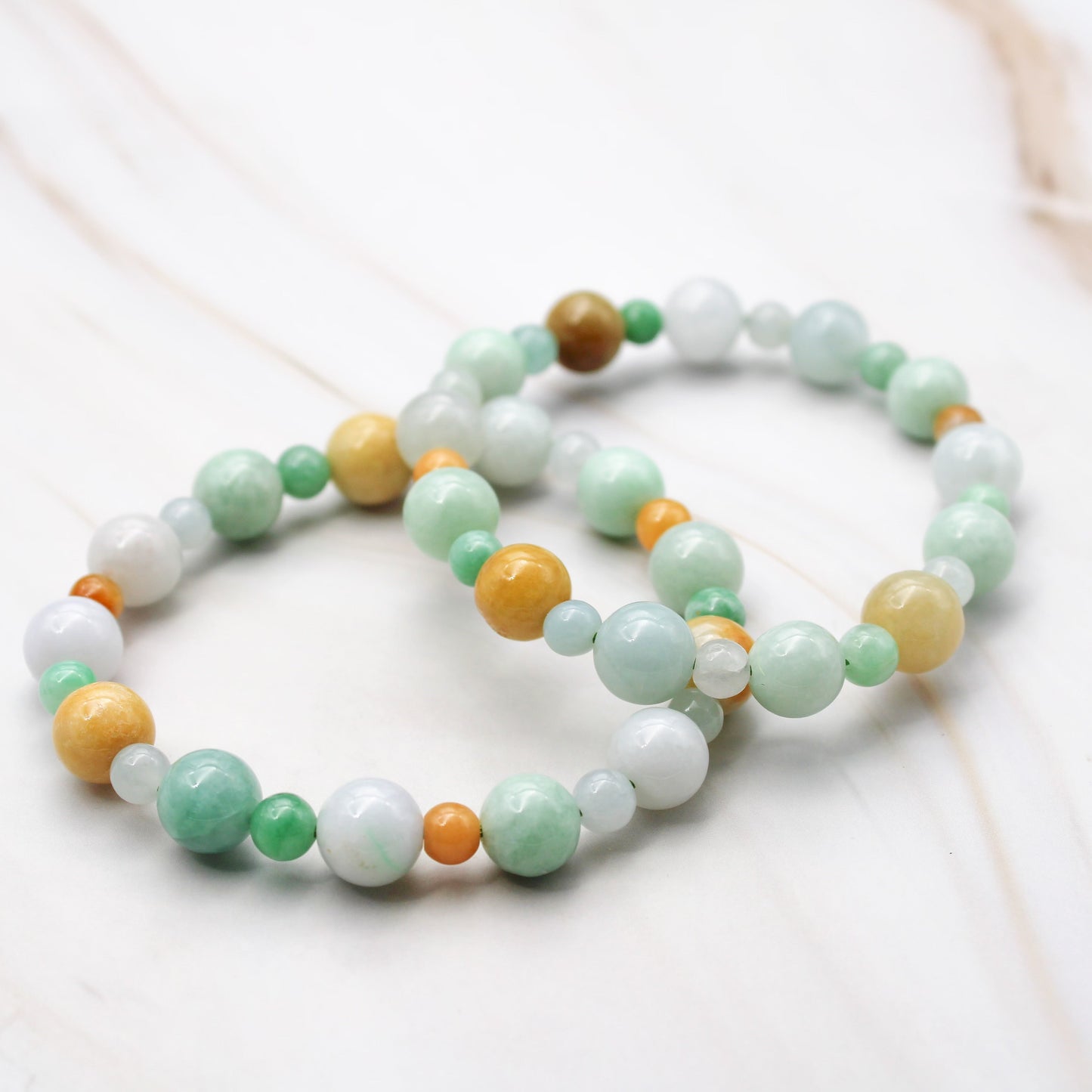 Grade A Natural Jade Beaded Bracelet