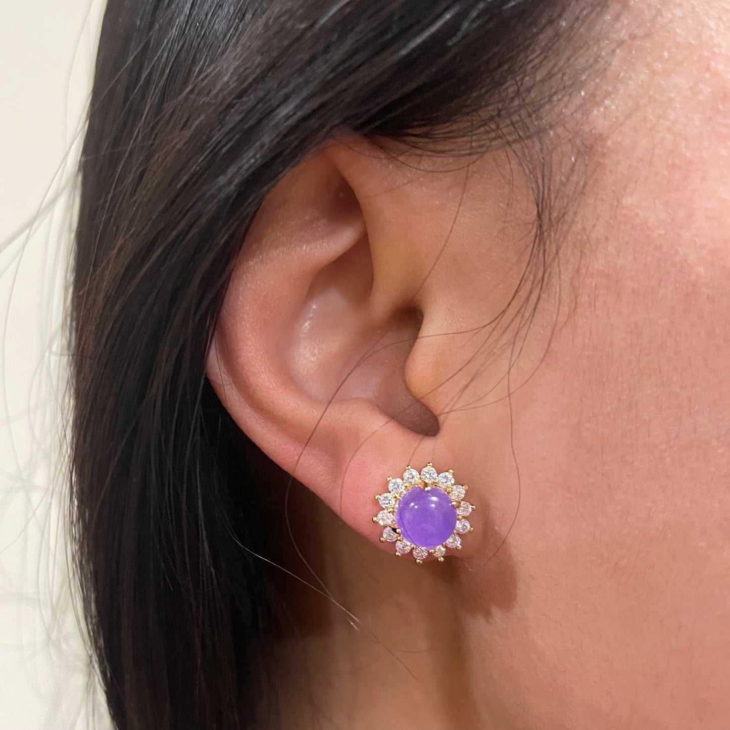 Jade Sunburst Studs