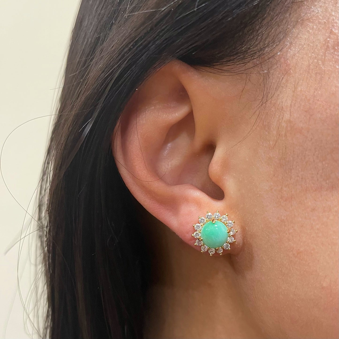 Jade Sunburst Studs