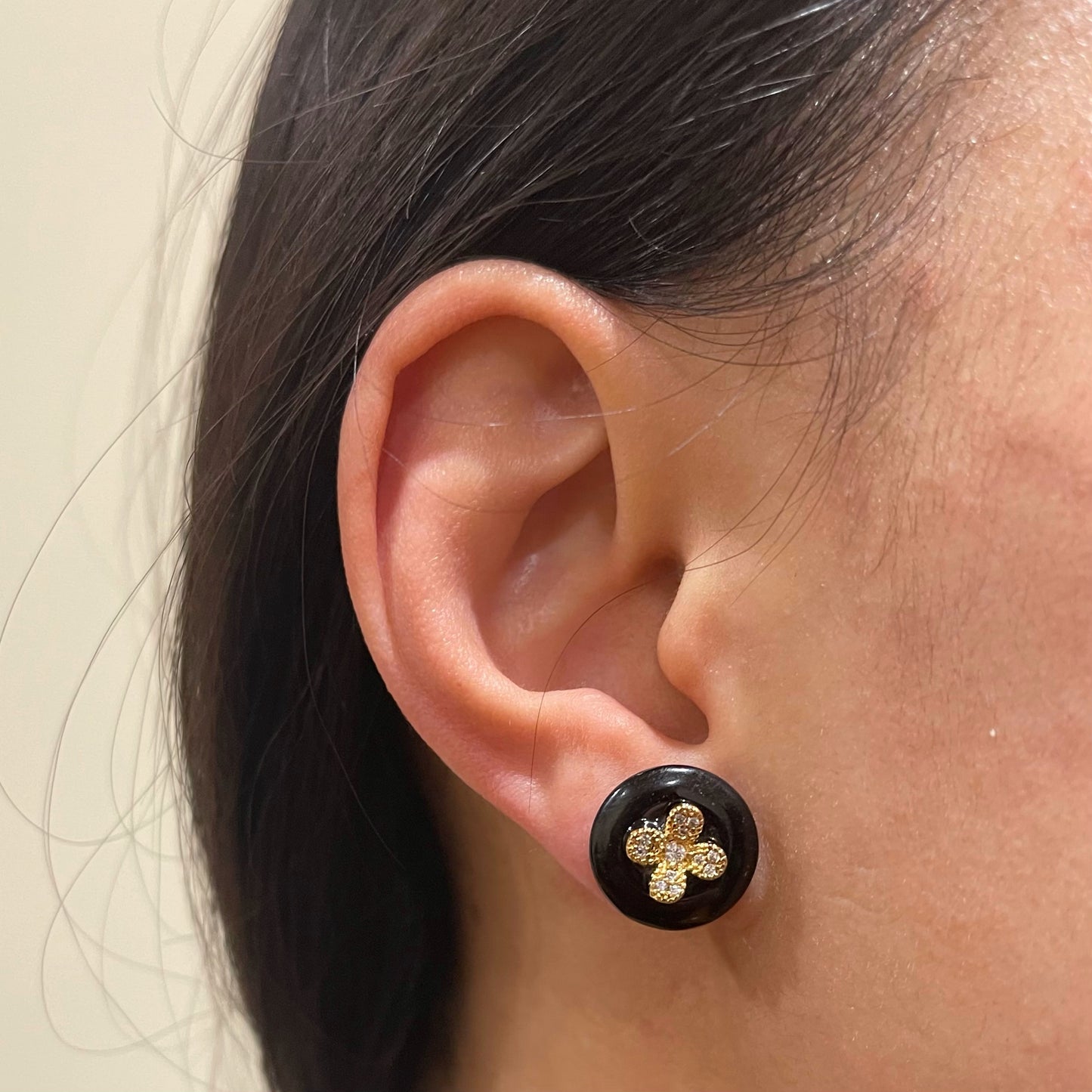Button Earrings