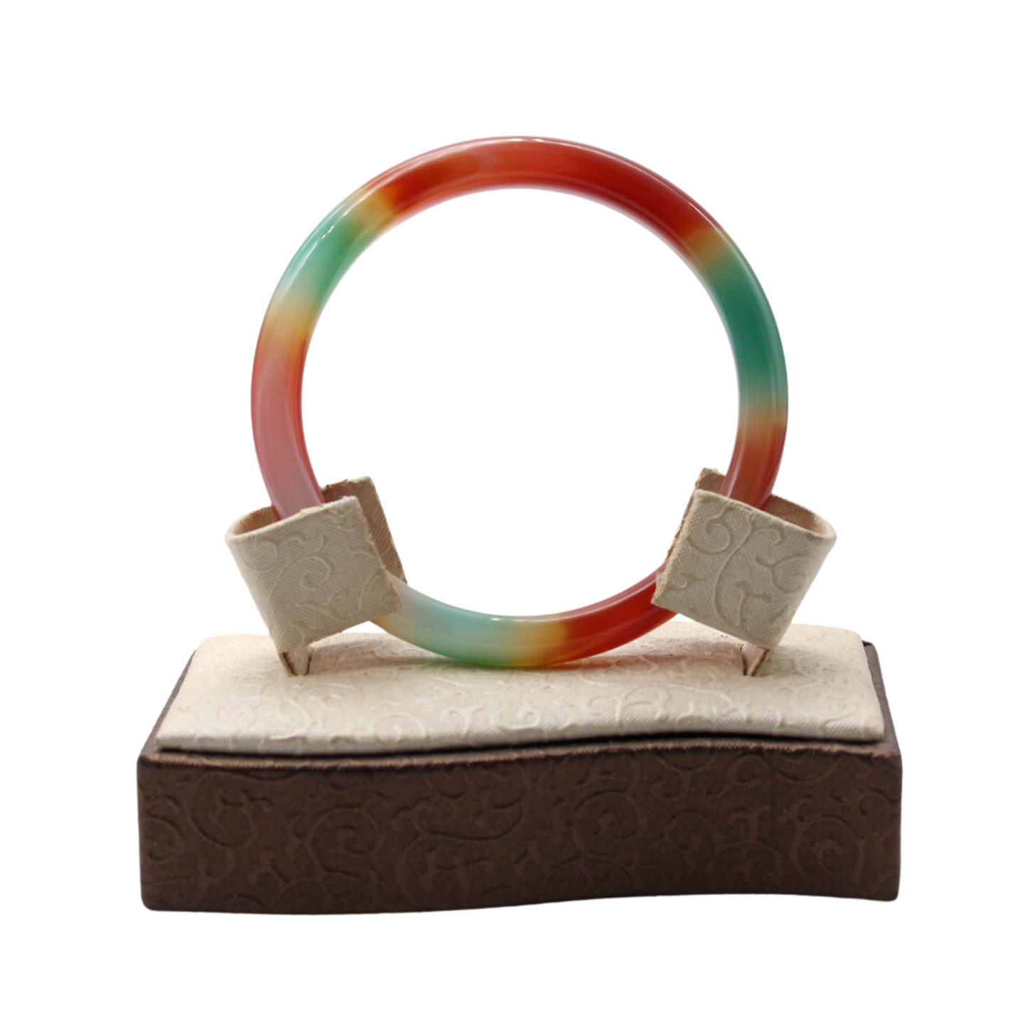 Carnelian & Green Agate Bangle