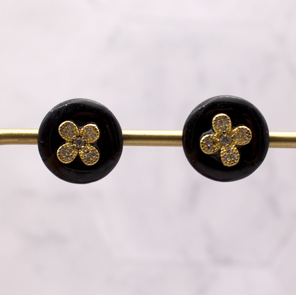 Button Earrings