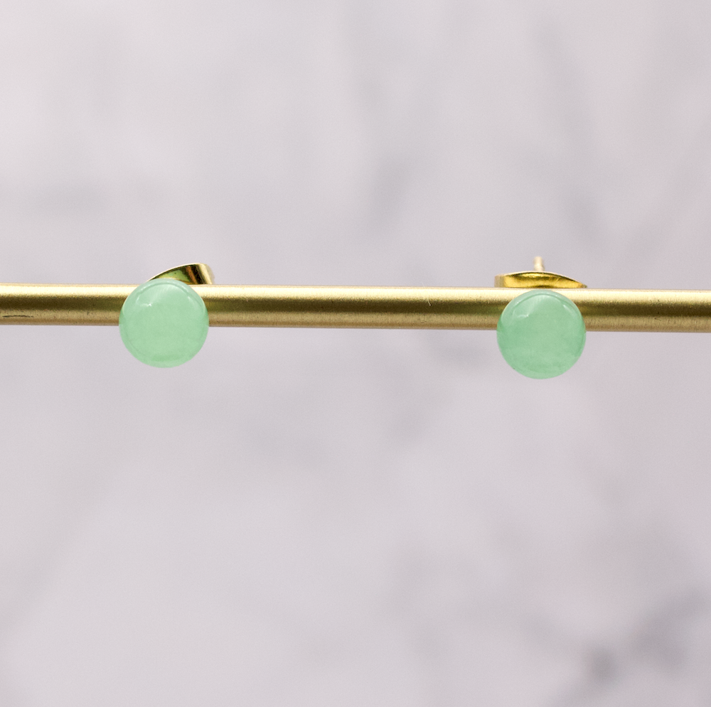 Small Jade Studs