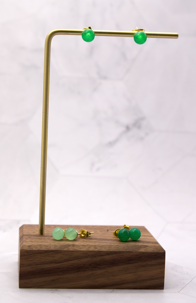 Small Jade Studs