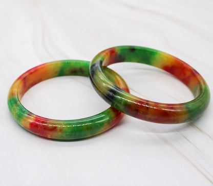 Multi-Color Jade Bangle