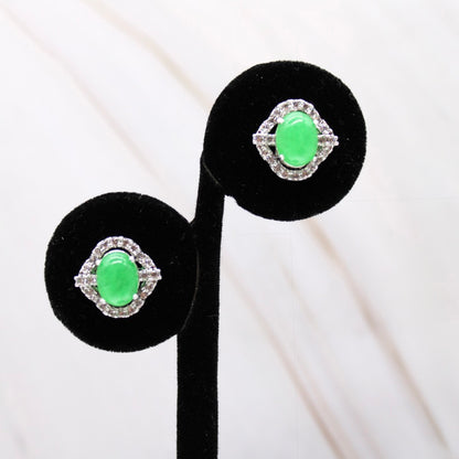 Eye of Jade Earrings