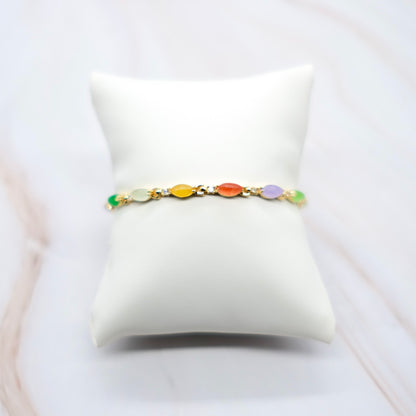 Mini Marquise Jade Bracelet