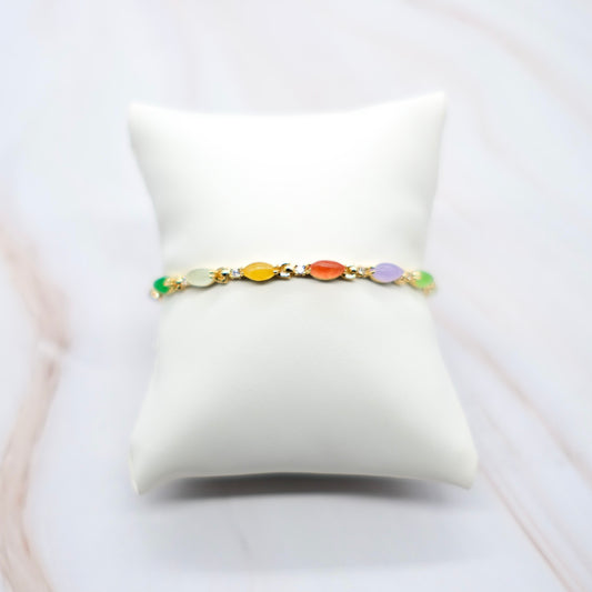 Mini Marquise Jade Bracelet