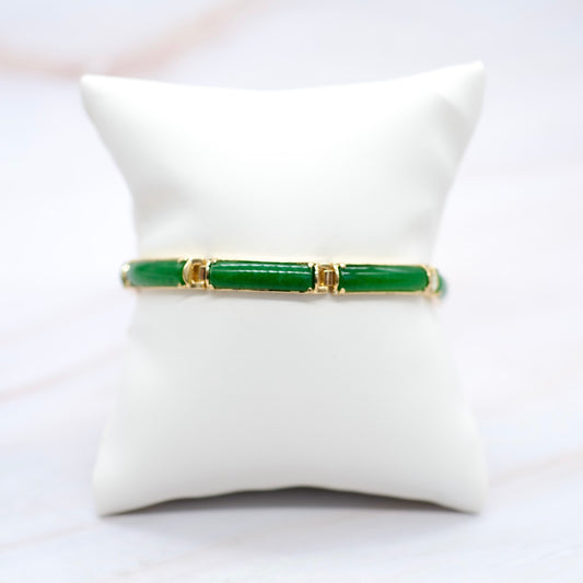 Elongated Jade Bracelet
