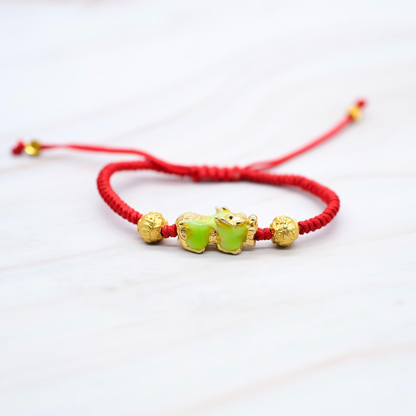 Lucky Red String with Piyao (Pixiu)