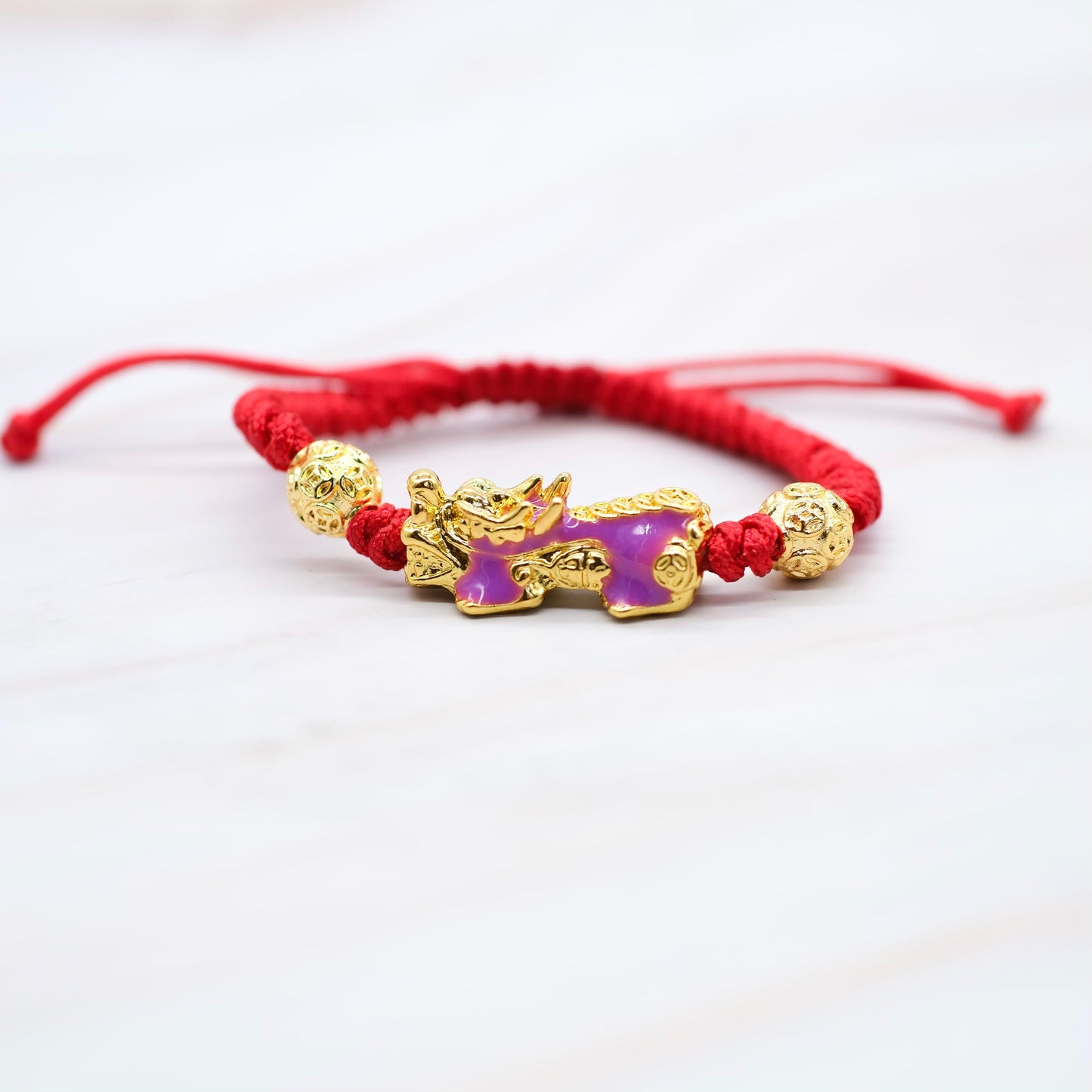 Lucky Red String with Piyao (Pixiu)