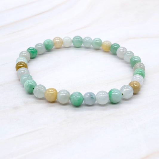 Grade A Natural Jade Beaded Bracelet