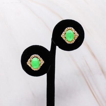 Eye of Jade Earrings