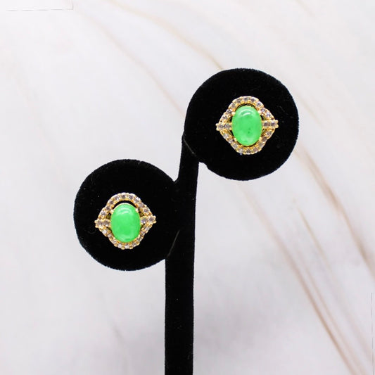 Eye of Jade Earrings