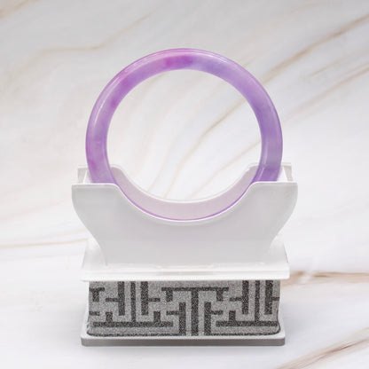 Thin Lavender Jade Bangle