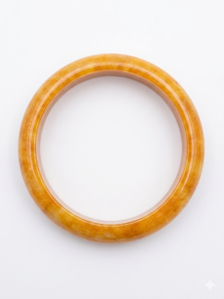 Orange Jade Bangle