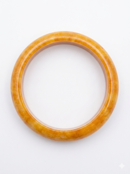 Orange Jade Bangle