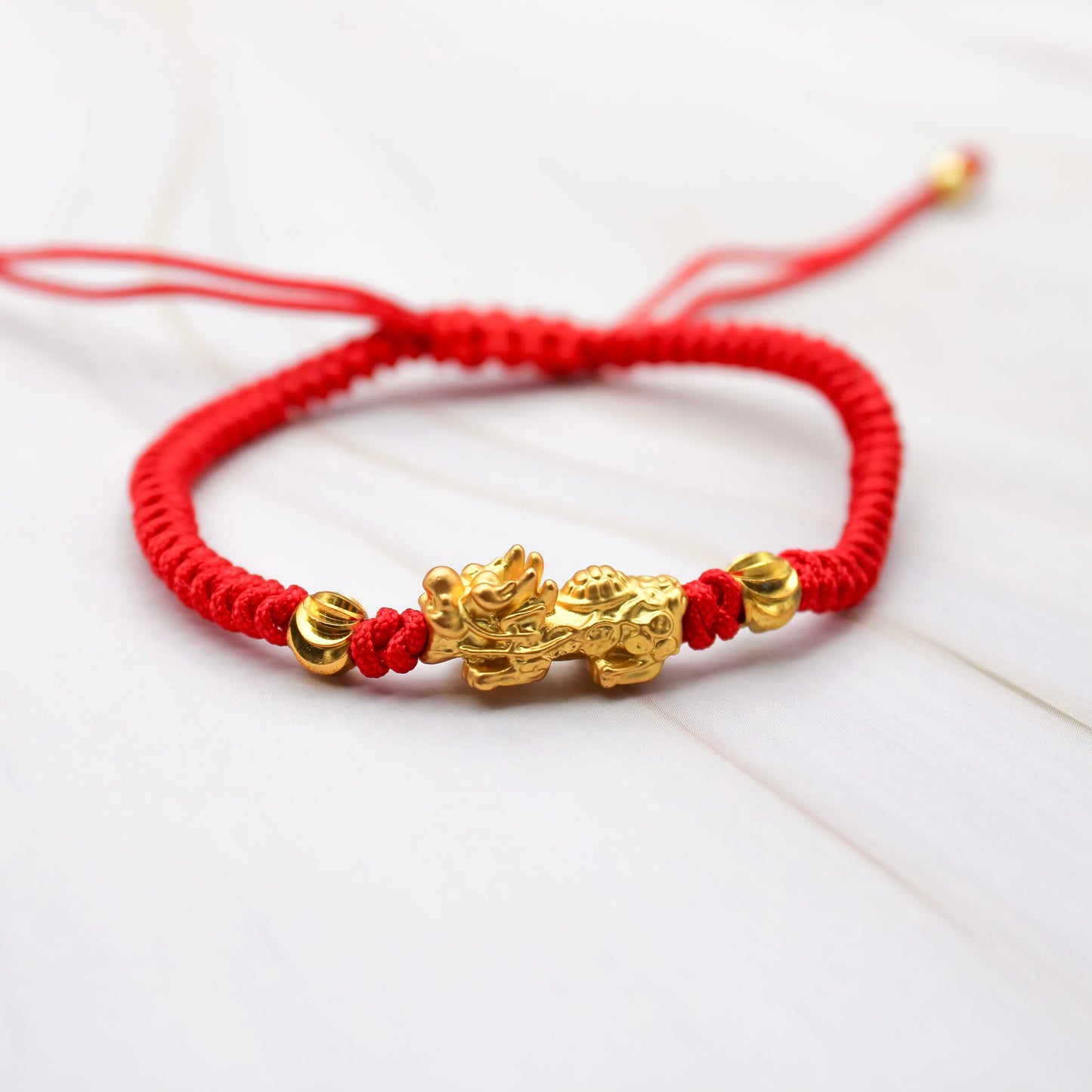 Lucky Red String with Piyao (Pixiu)