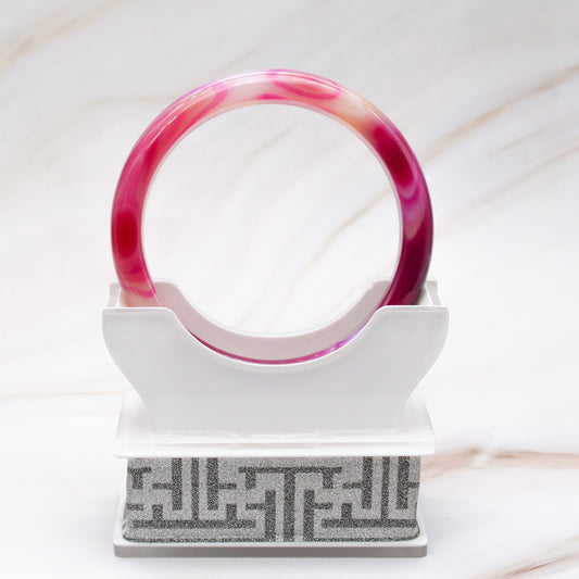 Magenta Agate Bangle