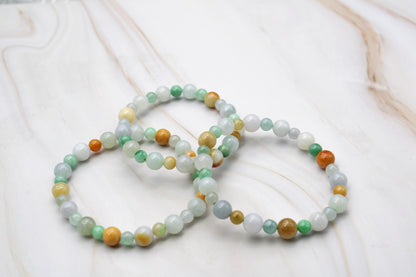 Grade A Natural Jade Beaded Bracelet