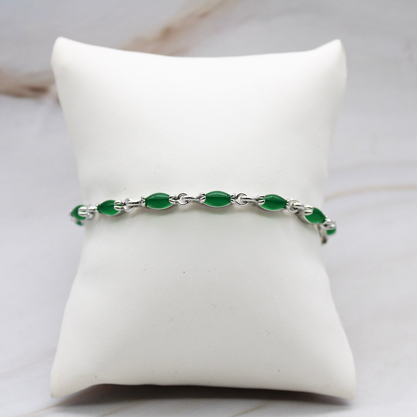 Mini Marquise Jade Bracelet