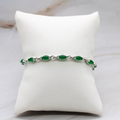 Mini Marquise Jade Bracelet