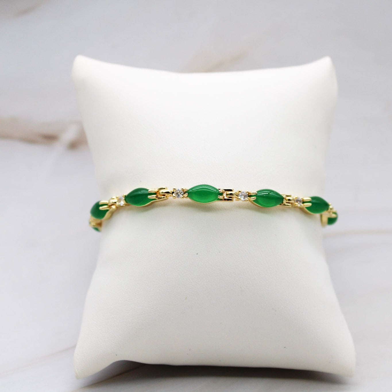 Mini Marquise Jade Bracelet