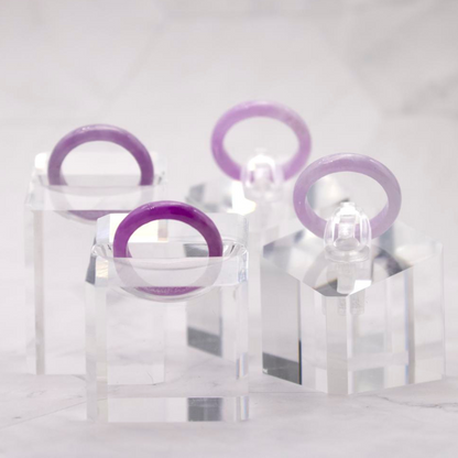 Lavender Jade Rings