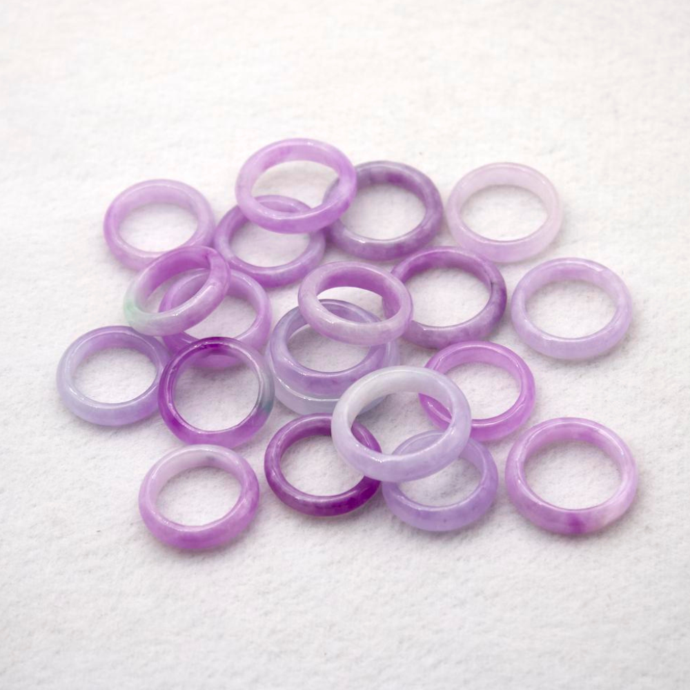 Lavender Jade Rings