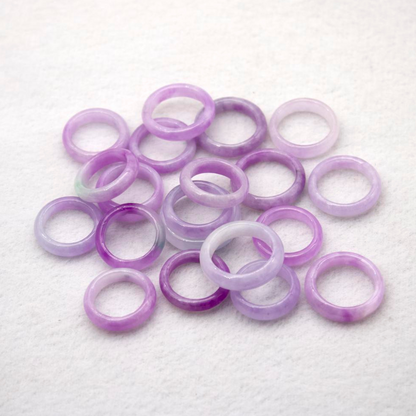 Lavender Jade Rings