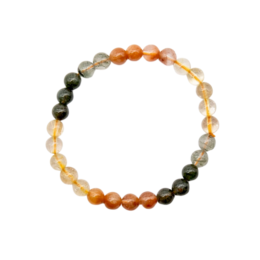 Mixed Rutilated Quartz Bracelet