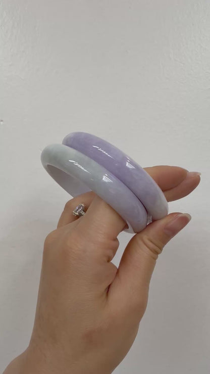 Lavender Grade A Jade Bangle